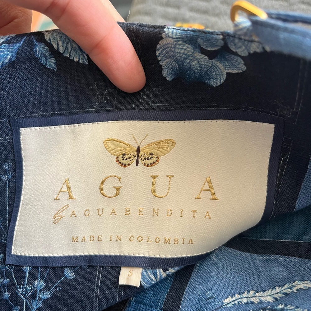 Agua Bendita Navy Floral Dress - Picture 2 of 4